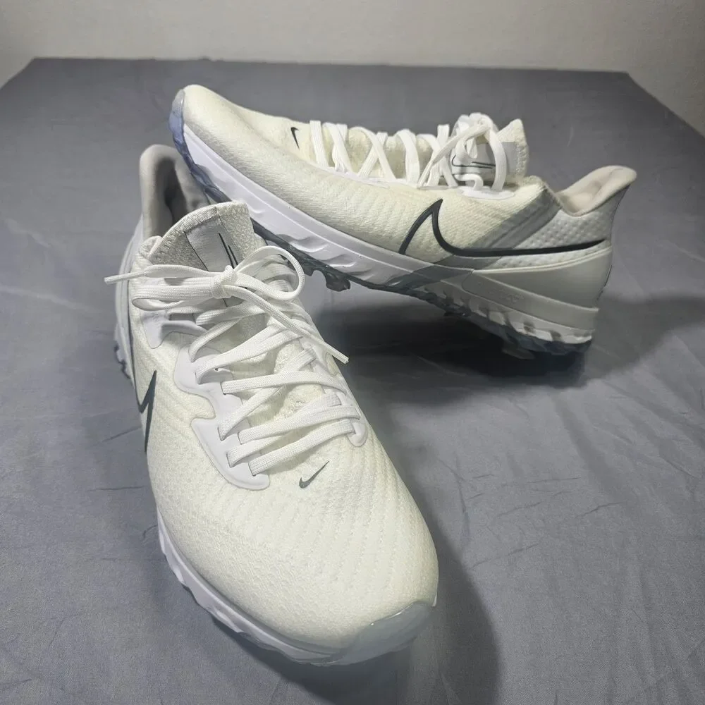 Nike Air Zoom Infinity Tour Flyknit Golf Shoes White Volt CT0540 M Size 9.5